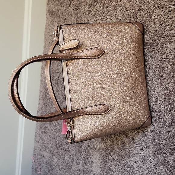 kate spade Bags Stunning Sparkling New With Tags Rose Gold Glitter